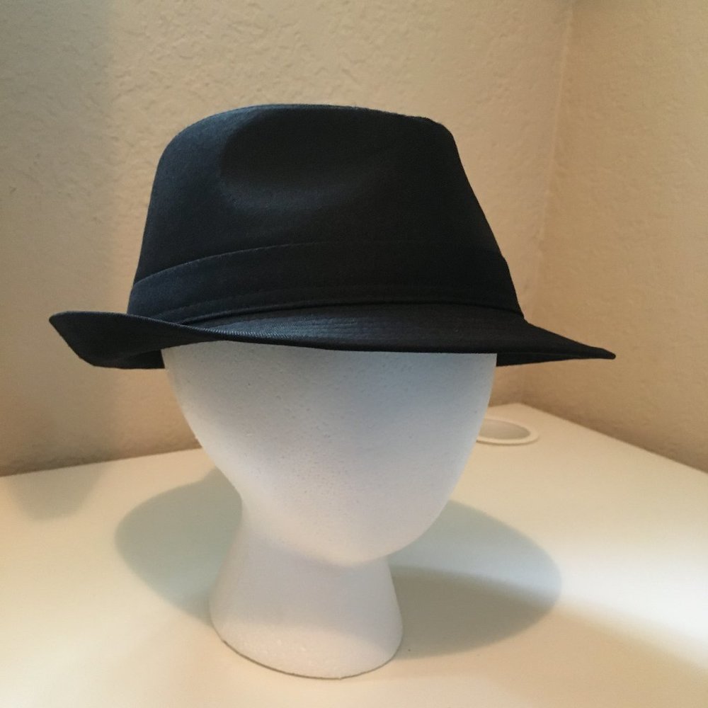 Men's Black Fedora - Size S/M
